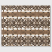 Westerne sepia tonen met paard en eik cadeaupapier (Vlak)