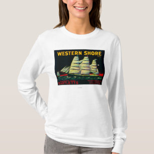 Westerne Shore Pear Crate LabelHood, CA T-shirt