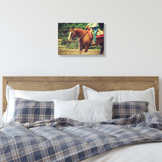 Westerne sorrel canvas afdruk (Insitu (Slaapkamer))