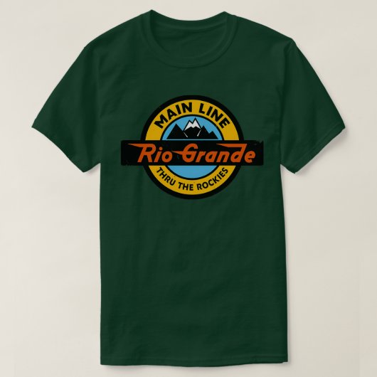 Westerne spoorweg Denver en Rio Grande T-shirt (Design voorkant)
