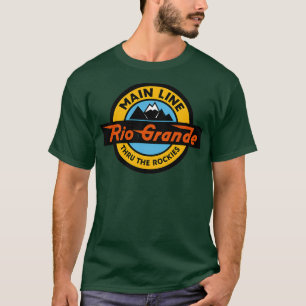 Westerne spoorweg Denver en Rio Grande T-shirt