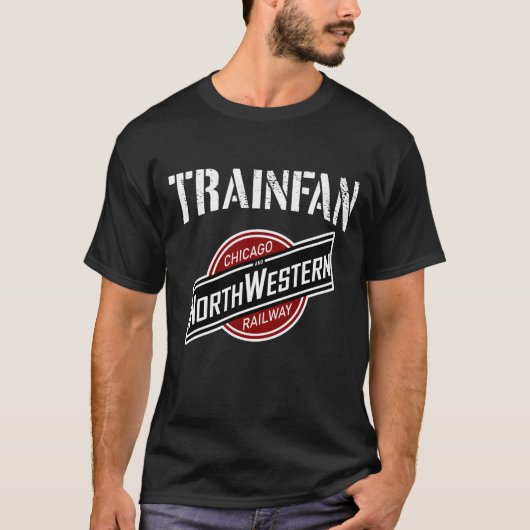 Westerne spoorweg in Chicago en Noord-Amerika T-shirt (Voorkant)