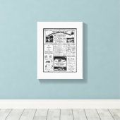 Westerne spoorwegtoerismedienst Maryland Canvas Afdruk (Insitu (Houten vloer))