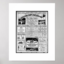 Westerne spoorwegtoerismedienst Maryland Poster