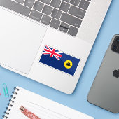 Westerne staat Australië, Australisch Gemenebest Sticker (Laptop met iPhone)