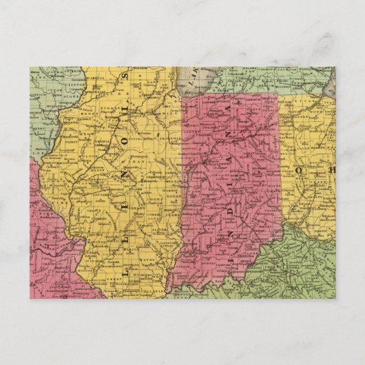 Westerne Staten, de V.S. Briefkaart (Voorkant)