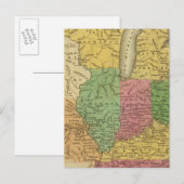 Westerne staten , gebieden briefkaart (Voorkant / Achterkant)