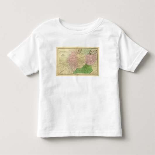 Westerne Staten Olney Map Kinder Shirts (Voorkant)