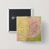 Westerne staten vierkante button 5,1 cm (Voorkant /achterkant)