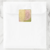 Westerne staten vierkante sticker (Tas)