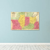 Westerne Staten, VS Canvas Afdruk (Insitu (Houten vloer))