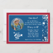 Westerne sterren foto uitnodiging (Voorkant)