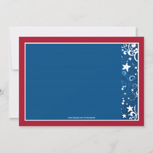 Westerne sterren foto uitnodiging (Achterkant)