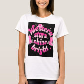 Westerne sterren schitteren t-shirt (Voorkant)