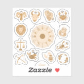 Westerne sterrenbeelden sticker (Vel)