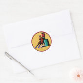 Westerne Sticker Cowgirl Barrel Racing (Envelop)