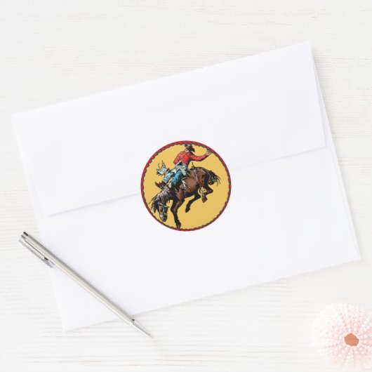 Westerne Sticker Rodeo Bronc Rider (Envelop)
