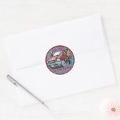 Westerne Sticker Rodeo Cowboys op Denim Print (Envelop)