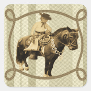 Westerne Sticker Vintage Cowboy