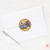 Westerne Stickers Rodeo Cowboys met truck (Envelop)
