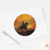 Westerne Stickers van Cowboy en Sunset Country (Envelop)