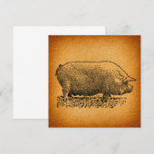 Westerne Stijl Antiek Illustratie van de Kunst va Kaart (Voorkant / Achterkant)