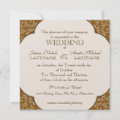 Westerne stijl bruiloft Kaart (Voorkant)