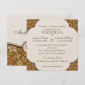  Westerne stijl bruiloft Kaart (Voorkant / Achterkant)