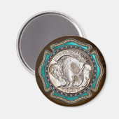 Westerne stijl Buffalo Nickle Magneet (Voorkant / Achterkant)