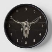 Westerne Stijl Bull Skull Bruin Koel Rustiek (Voorkant)