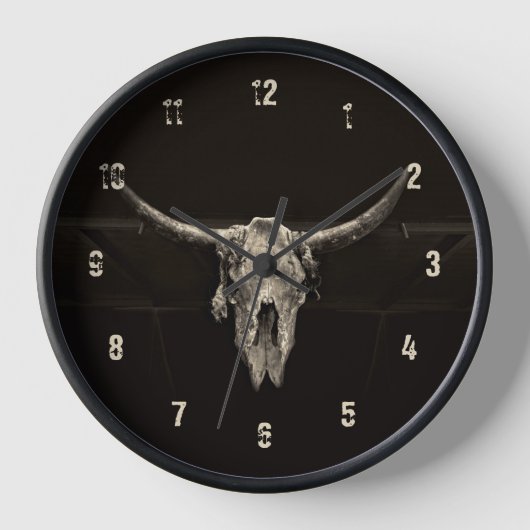 Westerne Stijl Bull Skull Bruin Koel Rustiek  (Voorkant)
