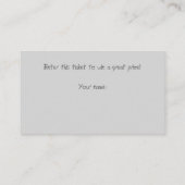 Westerne stijl Cowgirl Raffle Informatiekaartje (Achterkant)