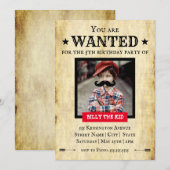 westerne stijl "JE WORDT GEWENST" | Partij voor de Kaart (Voorkant / Achterkant)