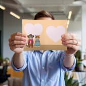 Westerne stijl Katten Valentijn Wild West Feestdagen Kaart