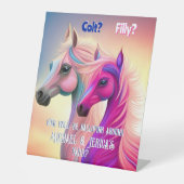 Westerne stijl met laag of laag reclamebord met voetstuk (Voorkant)