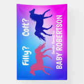 Westerne stijl met laag of laag spandoek (Verticaal)