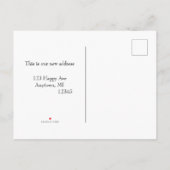 Westerne stijl Nieuw adres Aankondigingskaart (Achterkant)