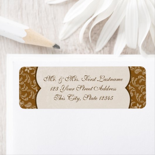 Westerne Stijl Paisley Etiket (Insitu)