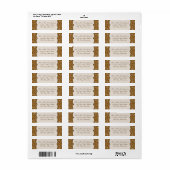 Westerne Stijl Paisley Etiket (Full Sheet)