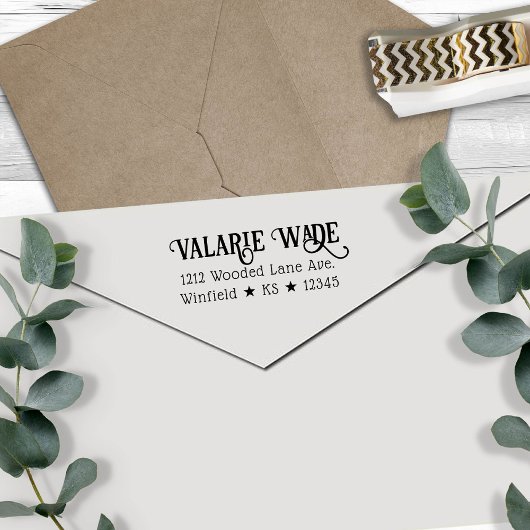 Westerne stijl retouradres  zelfinktende stempel