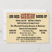 Westerne stijl reünie uitnodiging (Voorkant)