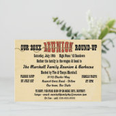 Westerne stijl reünie uitnodiging (Staand voorkant)