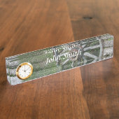 Westerne stijl Robuuste wielwieldesk Bord Naambordje (Zijkant)