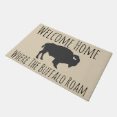 Westerne stijl Rustic Welcome Home Buffalo Deurmat (Schuin)