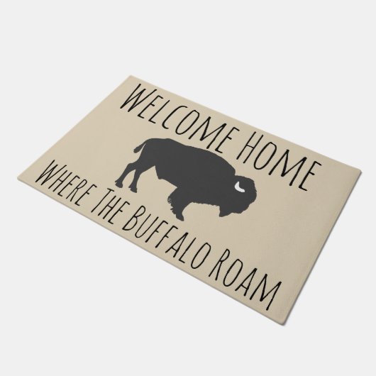 Westerne stijl Rustic Welcome Home Buffalo Deurmat (Schuin)