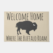 Westerne stijl Rustic Welcome Home Buffalo Deurmat (Voorkant)