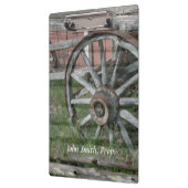 Westerne Stijl Rustiek Wagon Wiel Klembord (Links)
