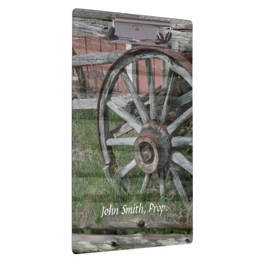 Westerne Stijl Rustiek Wagon Wiel Klembord (Rechts)