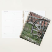 Westerne Stijl Rustieke Wagon Wheel Dagelijkse Pla Planner (Display)