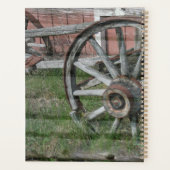 Westerne Stijl Rustieke Wagon Wheel Dagelijkse Pla Planner (Achterkant)